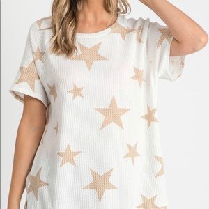 Super cute top with stars